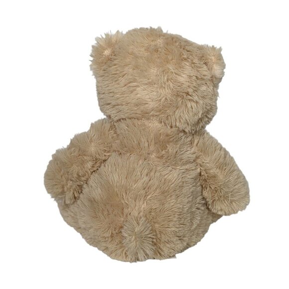 Best Made Toys Tan Teddy Bear Plush 11.5" Gold Bow - Picture 3 of 5